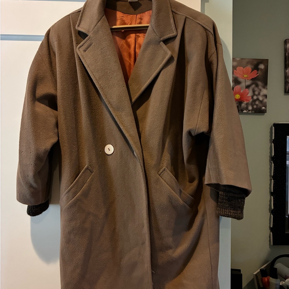 Vintage Michelle Stuart Tan Peacoat